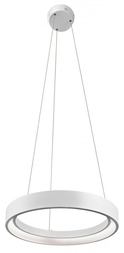 Kichler Fornello 2.25" LED Pendant in Textured White and Glossy White Interior