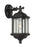 Generation Lighting Kent traditional 1-light outdoor exterior medium wall lantern sconce in oxford bronze finish with cl