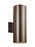Visual Comfort & Co. Studio Collection Outdoor Cylinders transitional 2-light integrated LED outdoor exterior small wall lantern sconce in