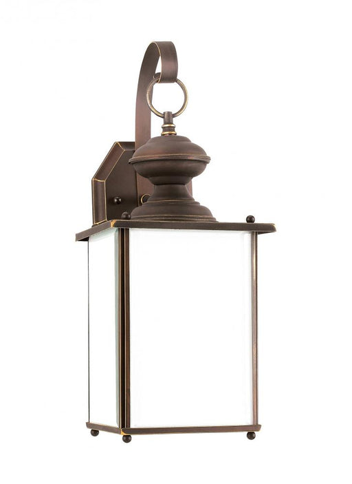 Generation Lighting Jamestowne transitional 1-light large outdoor exterior Dark Sky compliant wall lantern sconce in ant