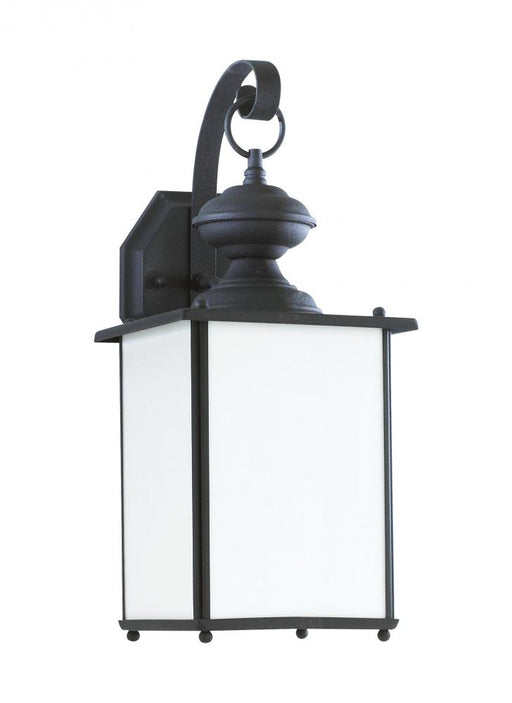 Generation Lighting Jamestowne transitional 1-light LED outdoor exterior Dark Sky compliant wall lantern sconce in black