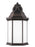Generation Lighting Sevier traditional 1-light outdoor exterior large downlight outdoor wall lantern sconce in antique b