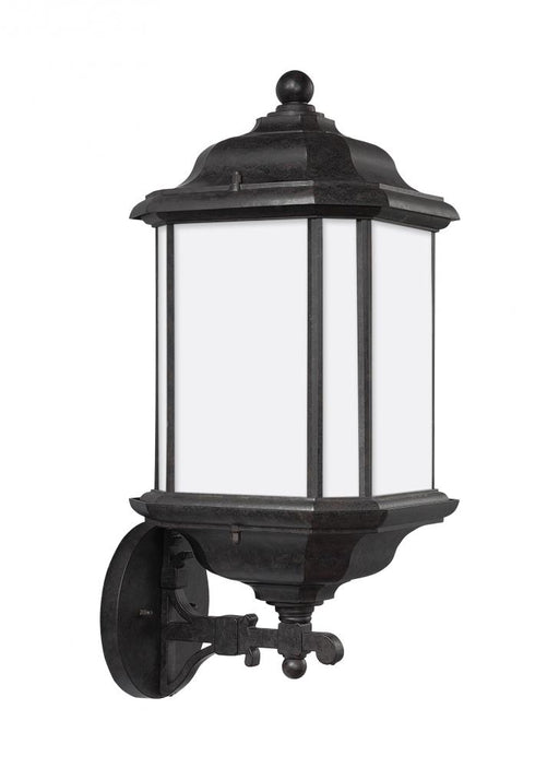 Generation Lighting Kent traditional 1-light outdoor exterior large uplight wall lantern sconce in oxford bronze finish