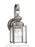 Generation Lighting Jamestowne transitional 1-light small outdoor exterior wall lantern in antique brushed nickel silver