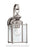 Generation Lighting Jamestowne transitional 1-light medium outdoor exterior wall lantern in antique brushed nickel silve