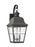 Generation Lighting Chatham traditional 2-light LED outdoor exterior wall lantern sconce in oxidized bronze finish with