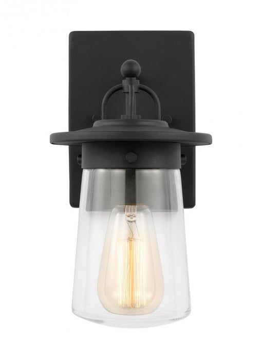 Tybee Casual 1-light Led Outdoor Exterior Small Wall Lantern Sconce In Black Finish | 8508901EN7-12