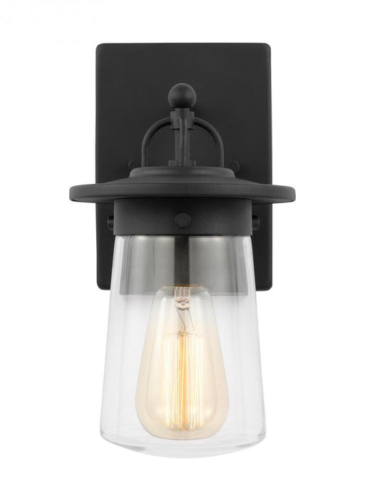 Tybee Casual 1-light Led Outdoor Exterior Small Wall Lantern Sconce In Black Finish | 8508901EN7-12
