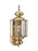 Generation Lighting Classico traditional 1-light outdoor exterior large wall lantern sconce in polished brass gold finis