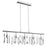 Dainolite 5 Lights Horizontal Chandelier, Clear Crystal