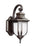 Generation Lighting Childress traditional 1-light outdoor exterior small wall lantern sconce in antique bronze finish wi