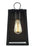 Visual Comfort & Co. Studio Collection Marinus modern 1-light outdoor exterior small wall lantern sconce in black finish with clear glass p
