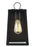 Marinus Modern 1-light Led Outdoor Exterior Small Wall Lantern Sconce In Black Finish With Clear Gla | 8537101EN7-12