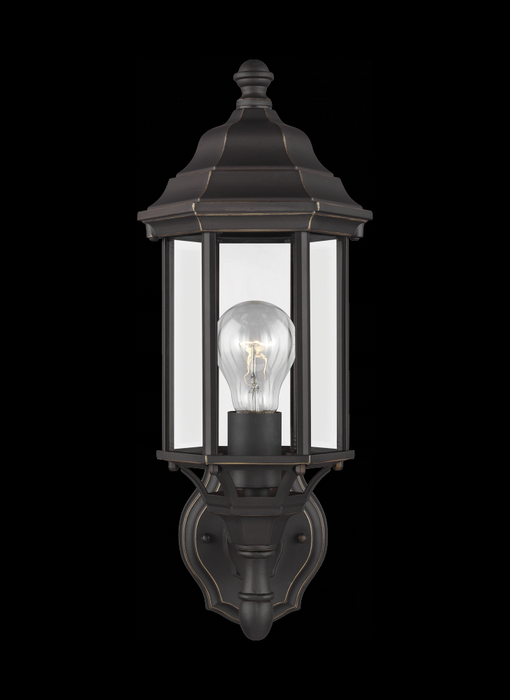 Sevier Small One Light Uplight Outdoor Wall Lantern | 8538701-71