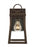 Visual Comfort & Co. Studio Collection Founders modern 1-light LED outdoor exterior small wall lantern sconce in antique bronze finish with