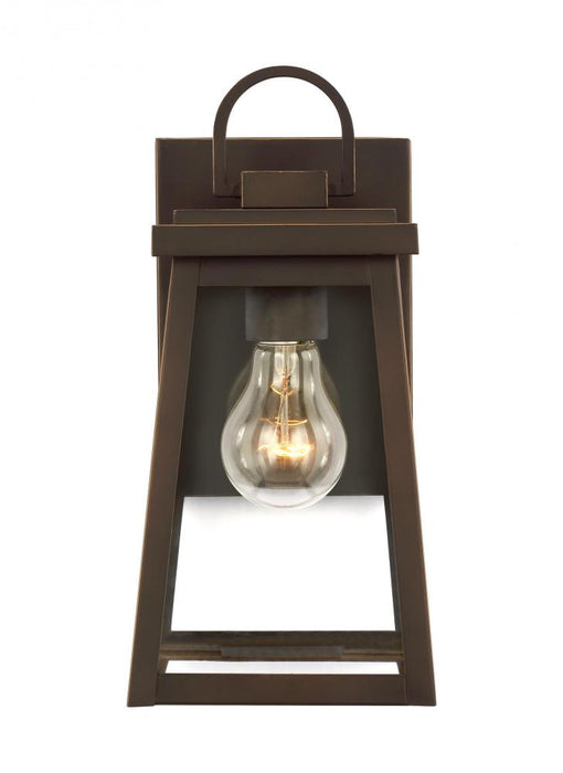 Founders Modern 1-light Led Outdoor Exterior Small Wall Lantern Sconce In Antique Bronze Finish With | 8548401EN7-71