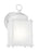 Generation Lighting New Castle traditional 1-light LED outdoor exterior wall lantern sconce in white finish with satin e