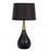 Craftmade 1 Light Metal/Poly Base Table Lamp in Black/Antique Brass