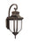 Generation Lighting Childress traditional 1-light outdoor exterior medium wall lantern sconce in antique bronze finish w