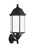 Generation Lighting Sevier traditional 1-light LED outdoor exterior large uplight outdoor wall lantern sconce in black f