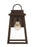 Visual Comfort & Co. Studio Collection Founders modern 1-light outdoor exterior medium wall lantern sconce in antique bronze finish with cl