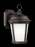 Generation Lighting Calder traditional 1-light outdoor exterior medium wall lantern sconce in antique bronze finish with