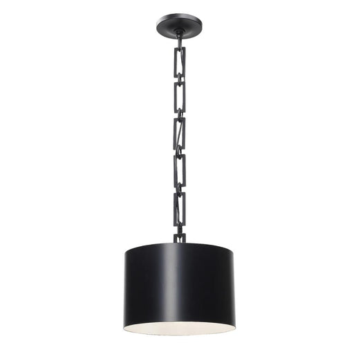Brian Patrick Flynn Alston 12'' Matte Black + White Pendant | 8683-MK-WH