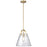 1lt Incandescent Pendant, Aged Brass W/clear Glass | 871P-AGB