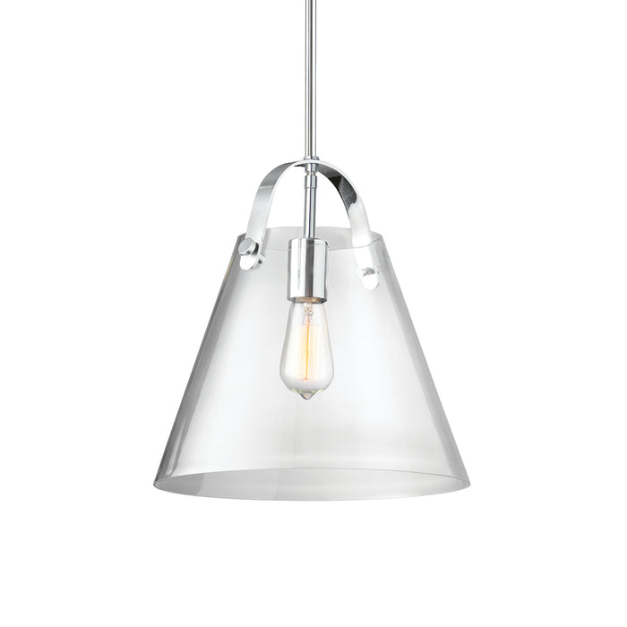 1lt Incandescent Pendant, Pc W/ Clear Glass | 871P-PC