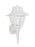 Generation Lighting Polycarbonate Outdoor traditional 1-light outdoor exterior medium wall lantern sconce in white finis