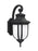Childress Traditional 1-light Outdoor Exterior Large Wall Lantern Sconce In Black Finish With Satin | 8736301-12