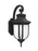Generation Lighting Childress traditional 1-light LED outdoor exterior large wall lantern sconce in black finish with sa