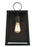 Visual Comfort & Co. Studio Collection Marinus modern 1-light outdoor exterior large wall lantern sconce in black finish with clear glass p