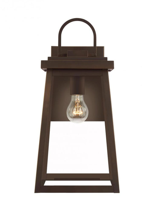 Founders Modern 1-light Led Outdoor Exterior Large Wall Lantern Sconce In Antique Bronze Finish With | 8748401EN7-71