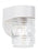 Generation Lighting Outdoor Wall traditional 1-light outdoor exterior wall lantern sconce in white finish with clear gla