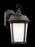 Generation Lighting Calder traditional 1-light outdoor exterior large wall lantern sconce in antique bronze finish with