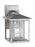 Generation Lighting Hunnington contemporary 1-light outdoor exterior small wall lantern in weathered pewter grey finish