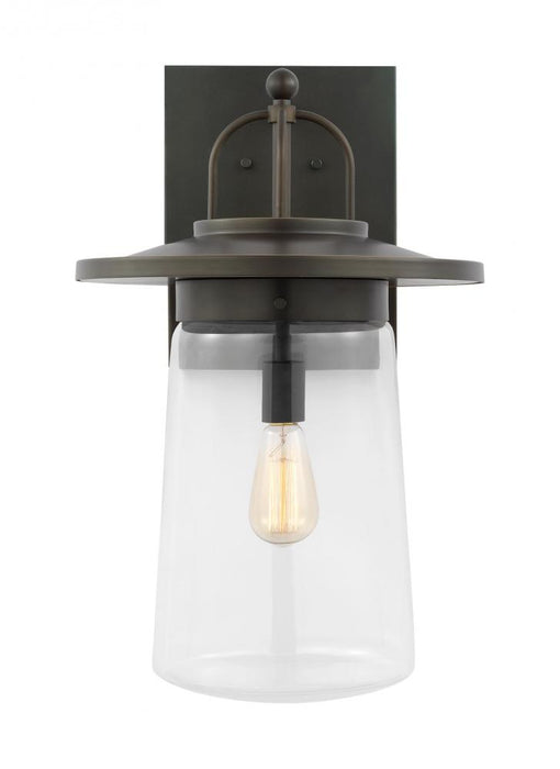 Tybee Casual 1-light Led Outdoor Exterior Extra Large Wall Lantern Sconce In Antique Bronze Finish | 8808901EN7-71