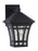 Generation Lighting Herrington transitional 1-light outdoor exterior medium wall lantern sconce in black finish with cle