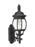 Generation Lighting Wynfield traditional 2-light outdoor exterior wall lantern sconce in black finish with clear beveled