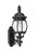 Generation Lighting Wynfield traditional 2-light LED outdoor exterior wall lantern sconce in black finish with clear bev