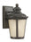 Generation Lighting Cape May traditional 1-light outdoor exterior small wall lantern sconce in burled iron grey finish w