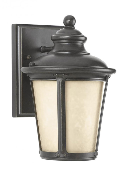Generation Lighting Cape May traditional 1-light outdoor exterior small Dark Sky compliant wall lantern sconce in burled