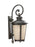 Generation Lighting Cape May traditional 1-light LED outdoor exterior extra large wall lantern sconce in burled iron gre