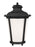 Generation Lighting Cape May traditional 1-light outdoor exterior extra large 20'' tall wall lantern sconce in b