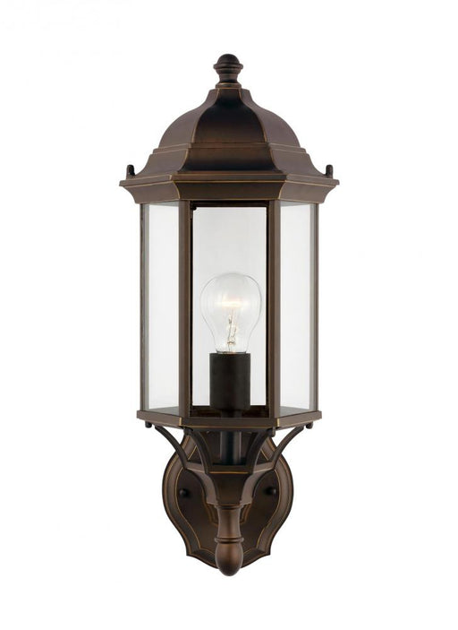 Generation Lighting Sevier traditional 1-light outdoor exterior medium uplight outdoor wall lantern sconce in antique br