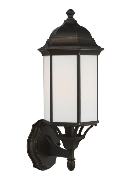 Generation Lighting Sevier traditional 1-light LED outdoor exterior medium uplight outdoor wall lantern sconce in antiqu