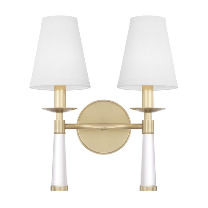 Crystorama Baxter 2 Light Aged Brass Sconce