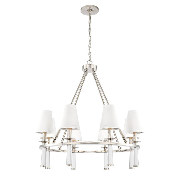 Baxter 31.5'' Polished Nickel Chandelier | 8867-PN