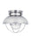 Generation Lighting Sebring transitional 1-light LED outdoor exterior ceiling flush mount in brushed stainless silver fi | 8869EN3-98
